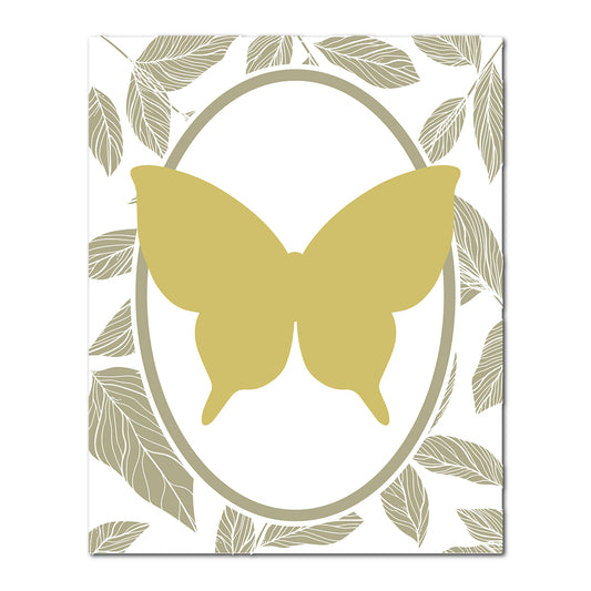Layered Butterfly Wedding Card | SVG PNG Template - Shape 19
