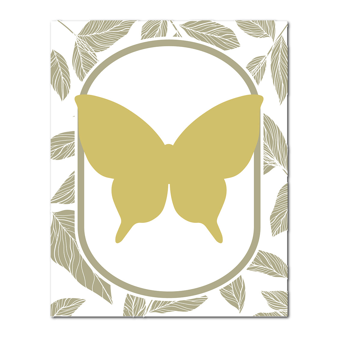 Layered Butterfly Wedding Card | SVG PNG Template - Shape 20