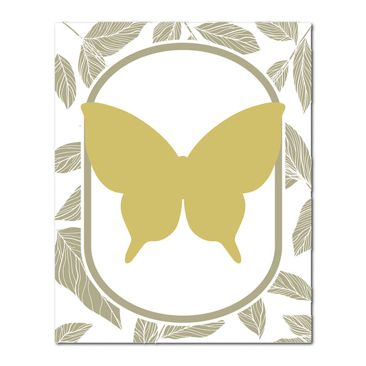 Layered Butterfly Wedding Card | SVG PNG Template - Shape 20