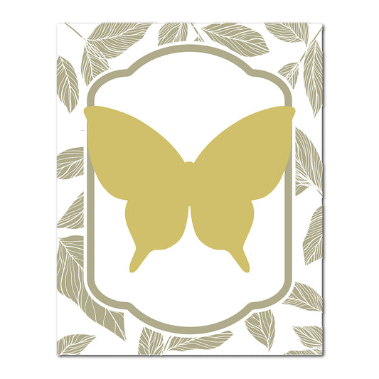 Layered Butterfly Wedding Card | SVG PNG Template - Shape 22