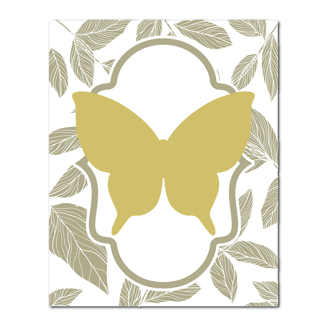 Layered Butterfly Wedding Card | SVG PNG Template - Shape 24