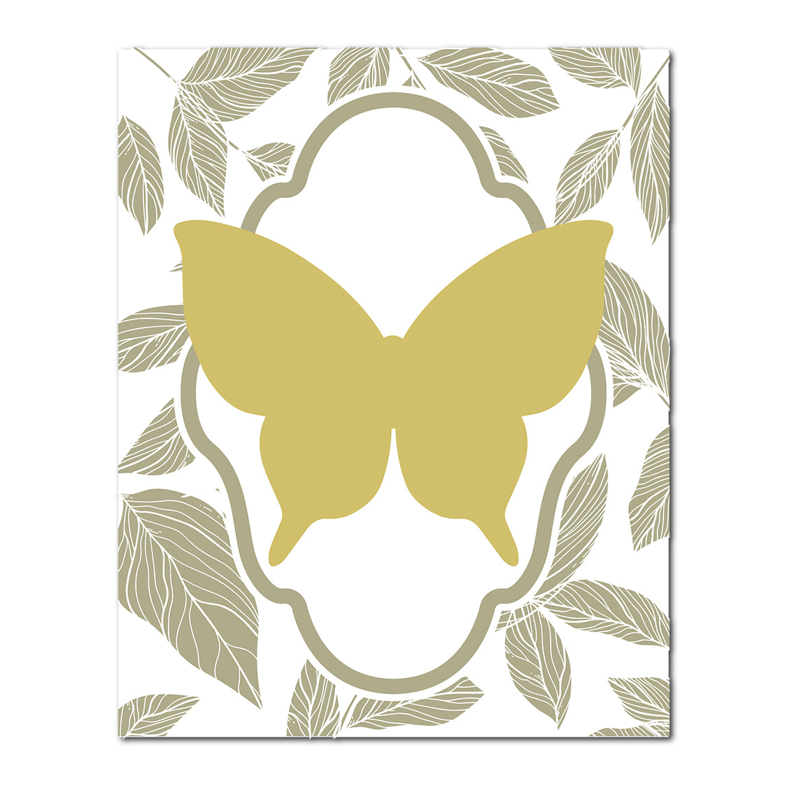 Layered Butterfly Wedding Card | SVG PNG Template - Shape 4