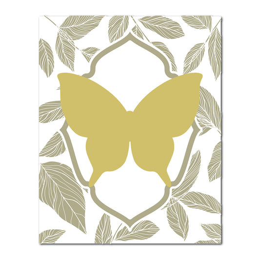 Layered Butterfly Wedding Card | SVG PNG Template - Shape 5