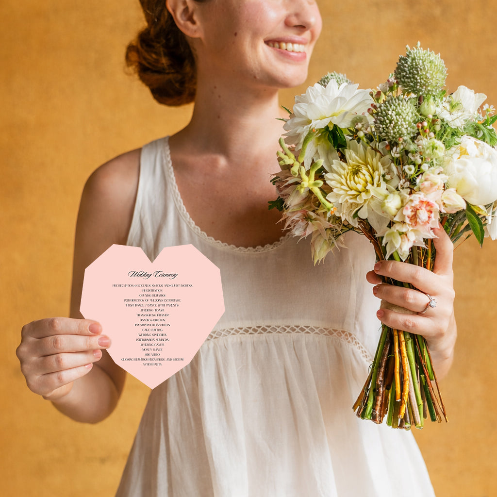 Personalized Wedding Cards | Fully Custom Print | Signature Shape SM15