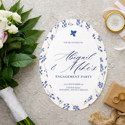 Personalized Wedding Cards | Fully Custom Print | Signature Shape M3099