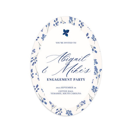 Personalized Wedding Cards | Fully Custom Print | Signature Shape M3099
