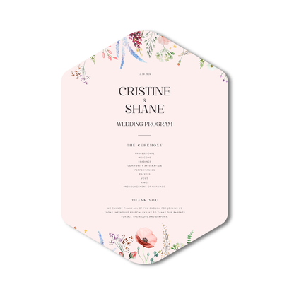 Personalized Wedding Cards | Fully Custom Print | Signature Shape M4