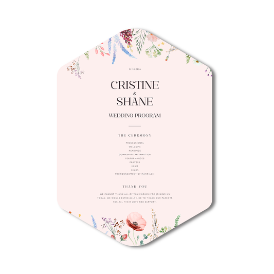 Personalized Wedding Cards | Fully Custom Print | Signature Shape M4