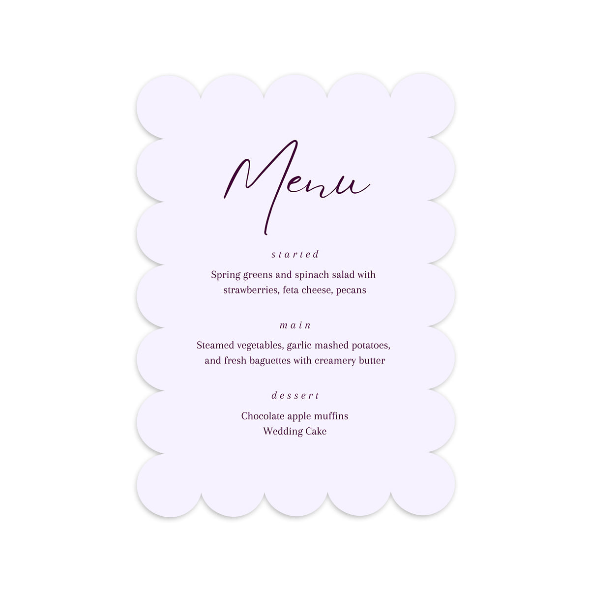 Personalized Wedding Cards | Fully Custom Print | Signature Shape M50
