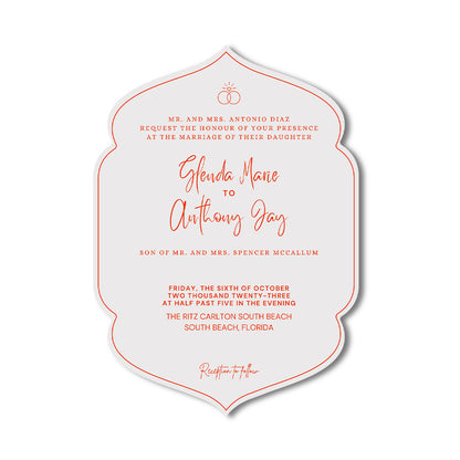Personalized Wedding Cards | Fully Custom Print | Signature Shape M5