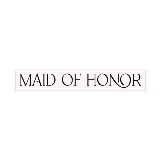 Minimalist Bridal Party Labels | SVG PNG Template - Maid of Honor