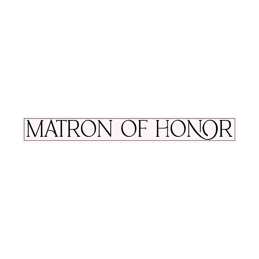 Minimalist Bridal Party Labels | SVG PNG Template - Matron of Honor