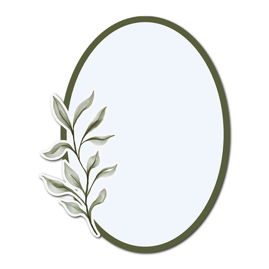 Three-Layer Watercolor Leaf Card Template | SVG PNG Template - Shape 12