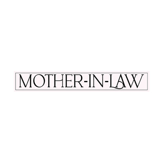 Minimalist Bridal Party Labels | SVG PNG Template - Mother in Law