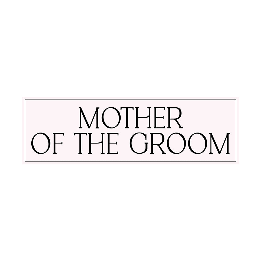 Minimalist Bridal Party Labels | SVG PNG Template - Mother Of The Groom