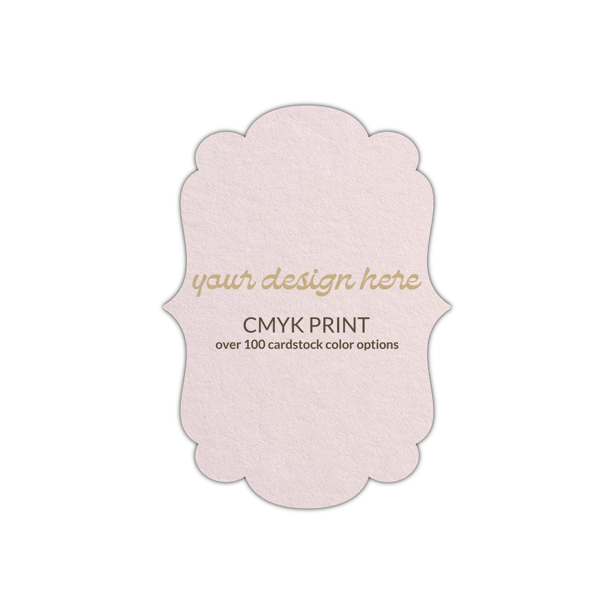 Shape P1 Diecut Card | CMYK Print | 4.25" x 5.5"