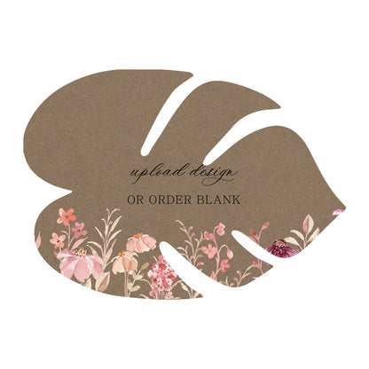 Custom Wedding Prints on Diecut Shaped Cardstock | Shape P102