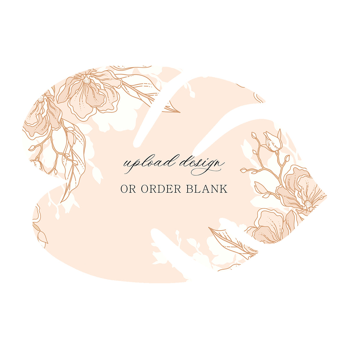 Custom Wedding Prints on Diecut Shaped Cardstock | Shape P102