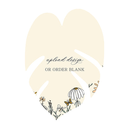 Custom Wedding Prints on Diecut Shaped Cardstock | Shape P102