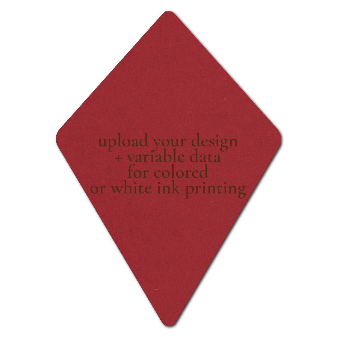 Individually Personalized Wedding Prints on Diecut Cardstock - Shape P104