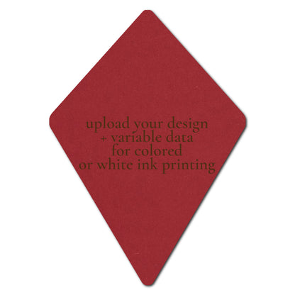 Individually Personalized Wedding Prints on Diecut Cardstock - Shape P104