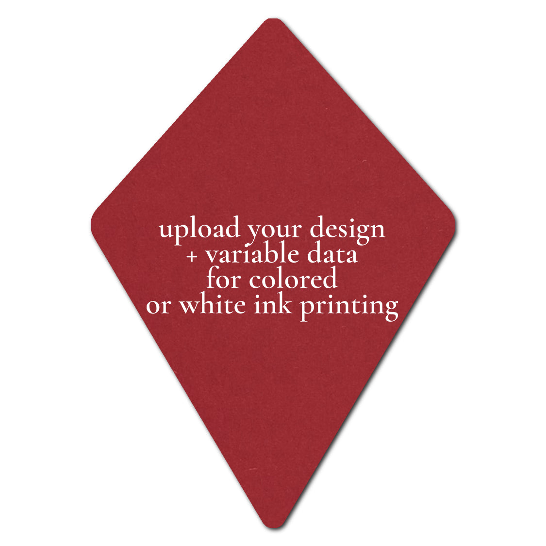 Individually Personalized Wedding Prints on Diecut Cardstock - Shape P104