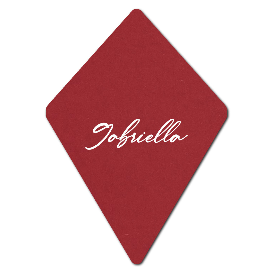 Individually Personalized Wedding Prints on Diecut Cardstock - Shape P104