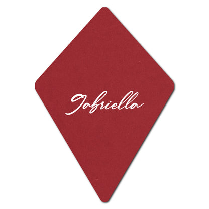 Individually Personalized Wedding Prints on Diecut Cardstock - Shape P104