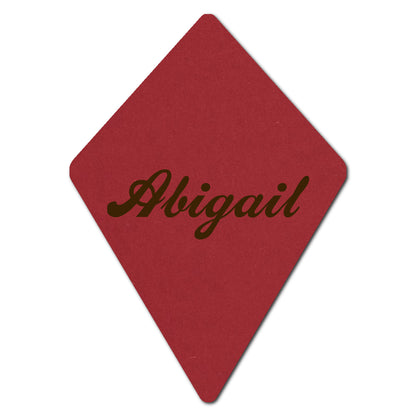 Individually Personalized Wedding Prints on Diecut Cardstock - Shape P104