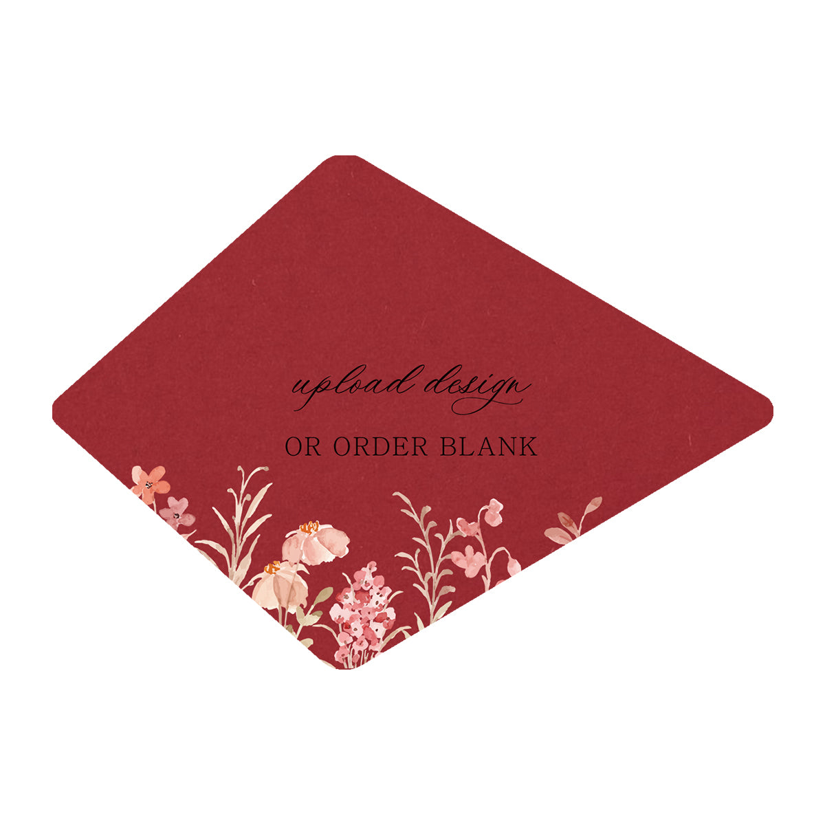 Custom Wedding Prints on Diecut Shaped Cardstock | Shape P104