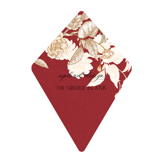 Custom Wedding Prints on Diecut Shaped Cardstock | Shape P104