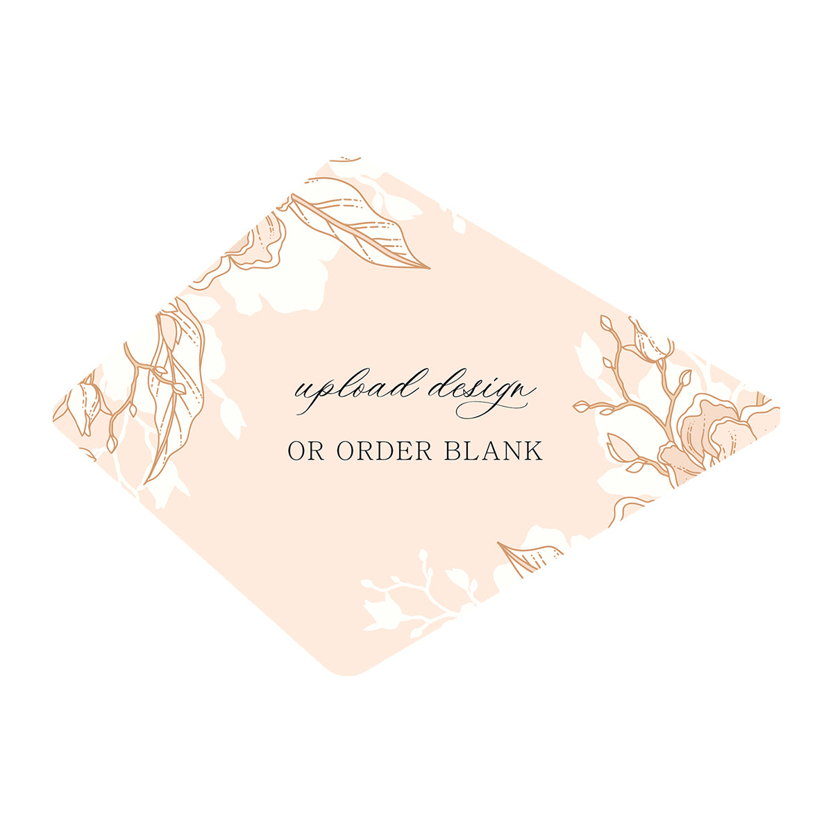 Custom Wedding Prints on Diecut Shaped Cardstock | Shape P104