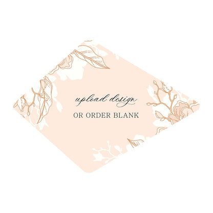 Custom Wedding Prints on Diecut Shaped Cardstock | Shape P104