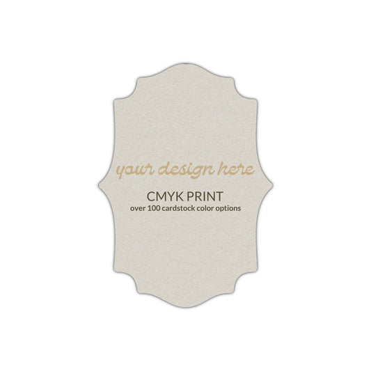 Shape P10 Diecut Card | CMYK Print | 3" x 4"