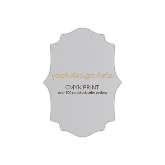 Shape P10 Diecut Card | CMYK Print | 2" x 3.5"