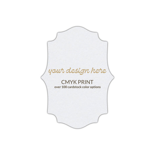 Shape P10 Diecut Card | CMYK Print | 2" x 3"