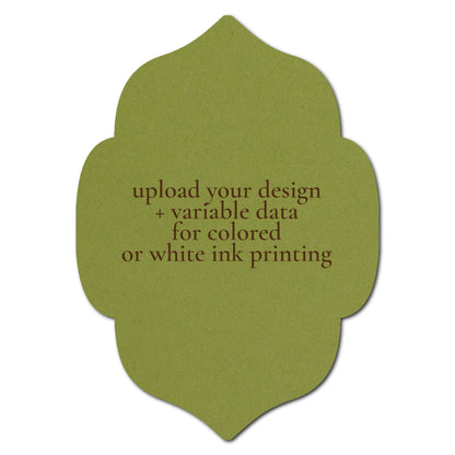Individually Personalized Wedding Prints on Diecut Cardstock - Shape P10