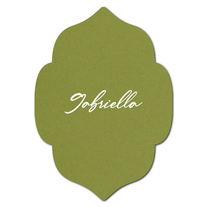 Individually Personalized Wedding Prints on Diecut Cardstock - Shape P10