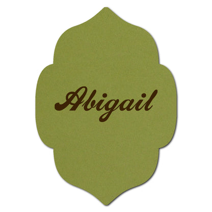 Individually Personalized Wedding Prints on Diecut Cardstock - Shape P10
