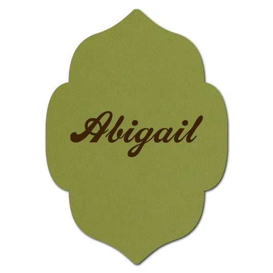 Individually Personalized Wedding Prints on Diecut Cardstock - Shape P10