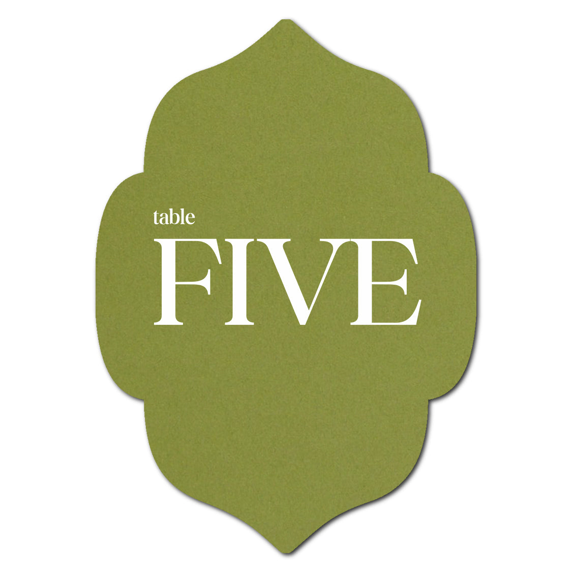 Individually Personalized Wedding Prints on Diecut Cardstock - Shape P10