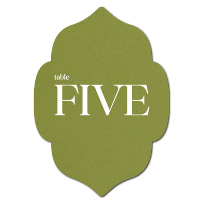 Individually Personalized Wedding Prints on Diecut Cardstock - Shape P10