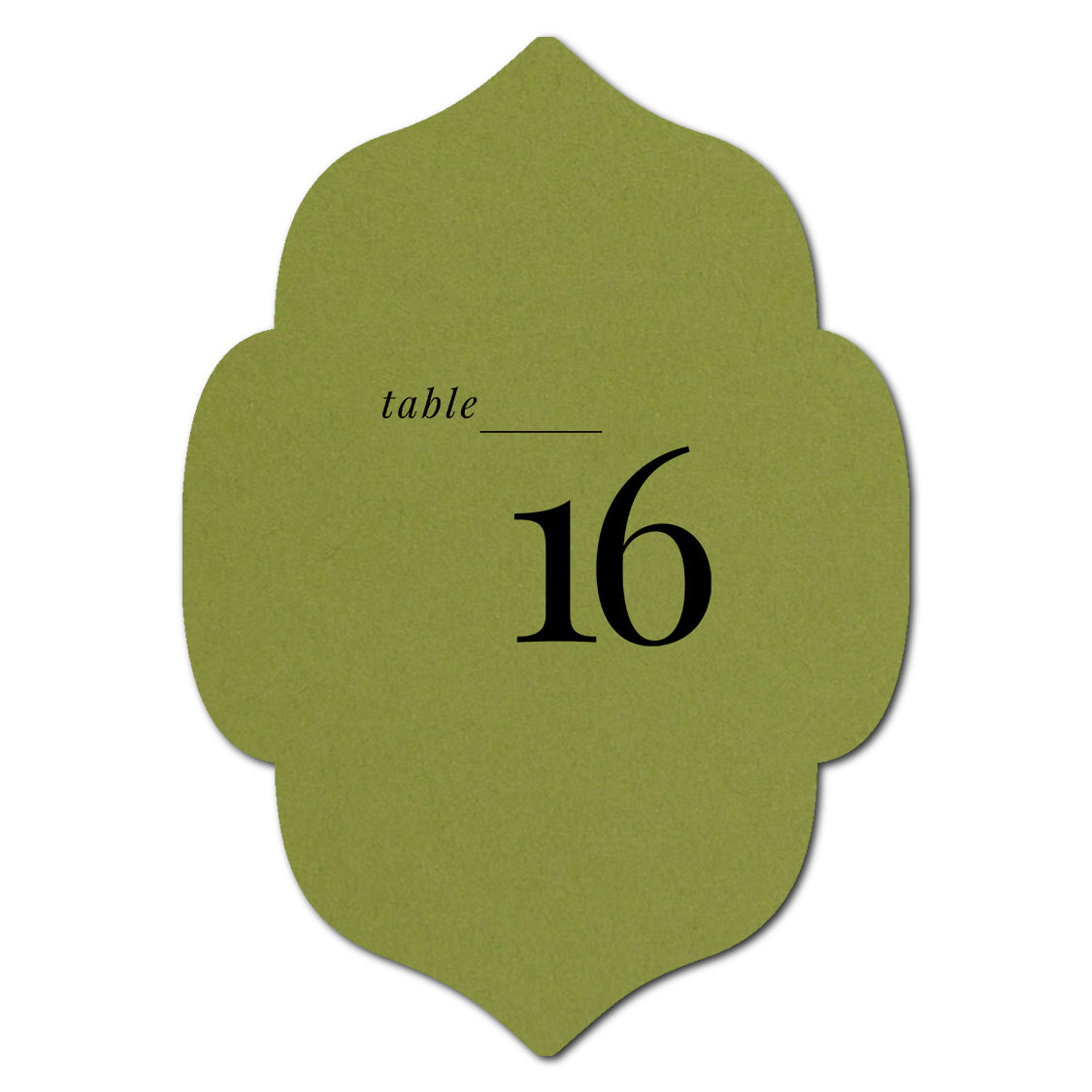 Individually Personalized Wedding Prints on Diecut Cardstock - Shape P10