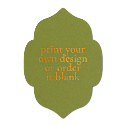 Custom Wedding Prints on Diecut Shaped Cardstock | Shape P10