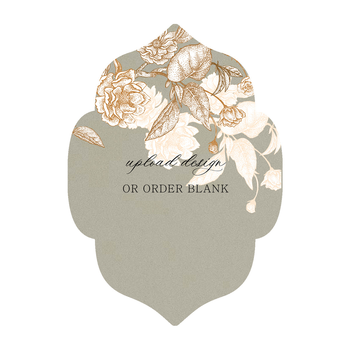 Custom Wedding Prints on Diecut Shaped Cardstock | Shape P10