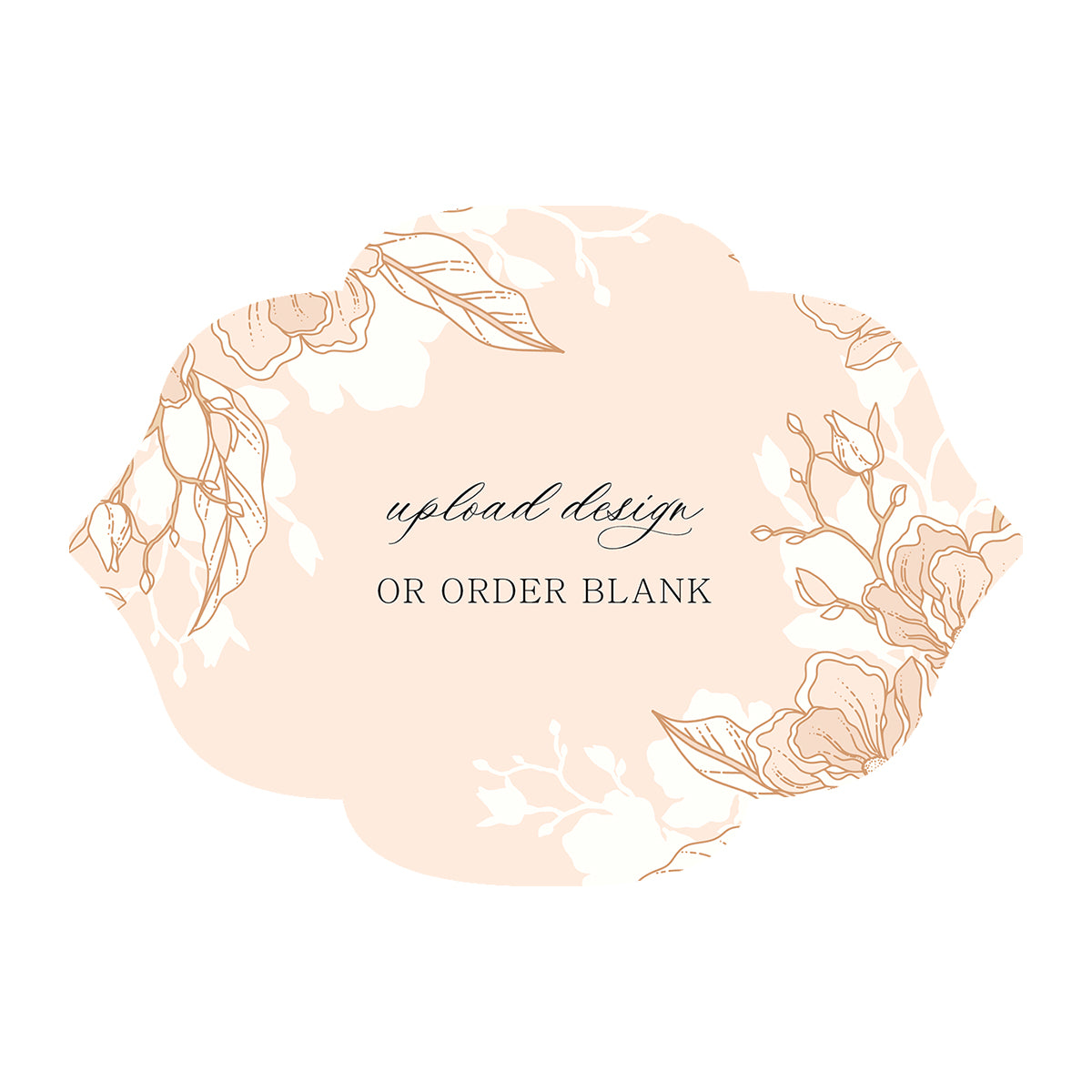 Custom Wedding Prints on Diecut Shaped Cardstock | Shape P10