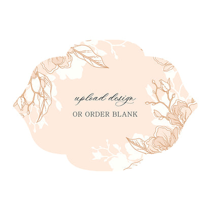 Custom Wedding Prints on Diecut Shaped Cardstock | Shape P10