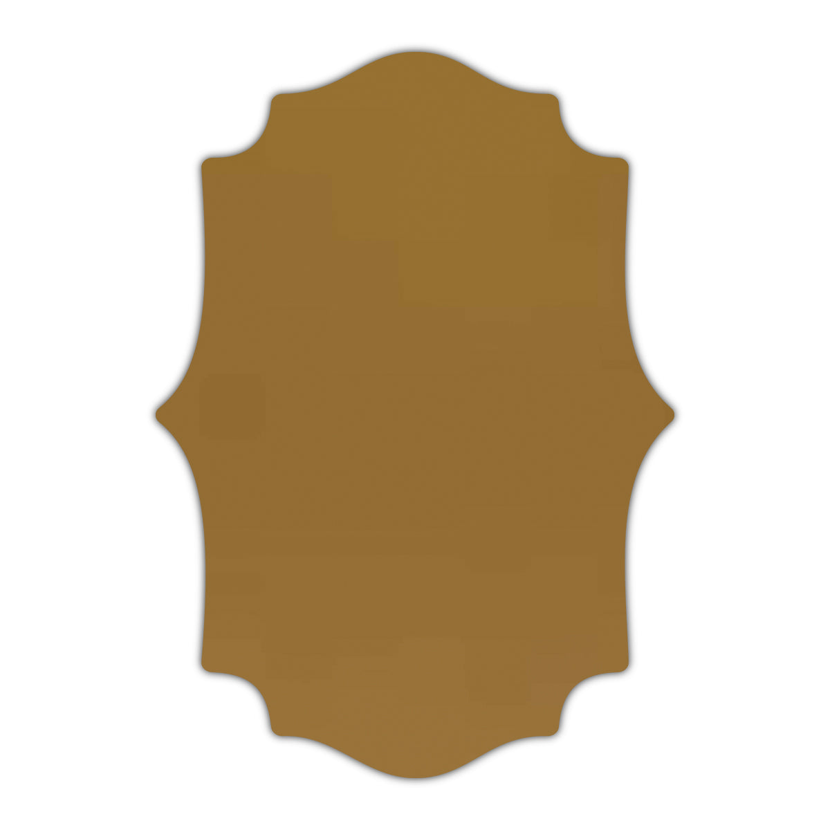 CMYK Print on Shimmer Antique Gold Cardstock | Shape P10 | 4.25" x 5.5"