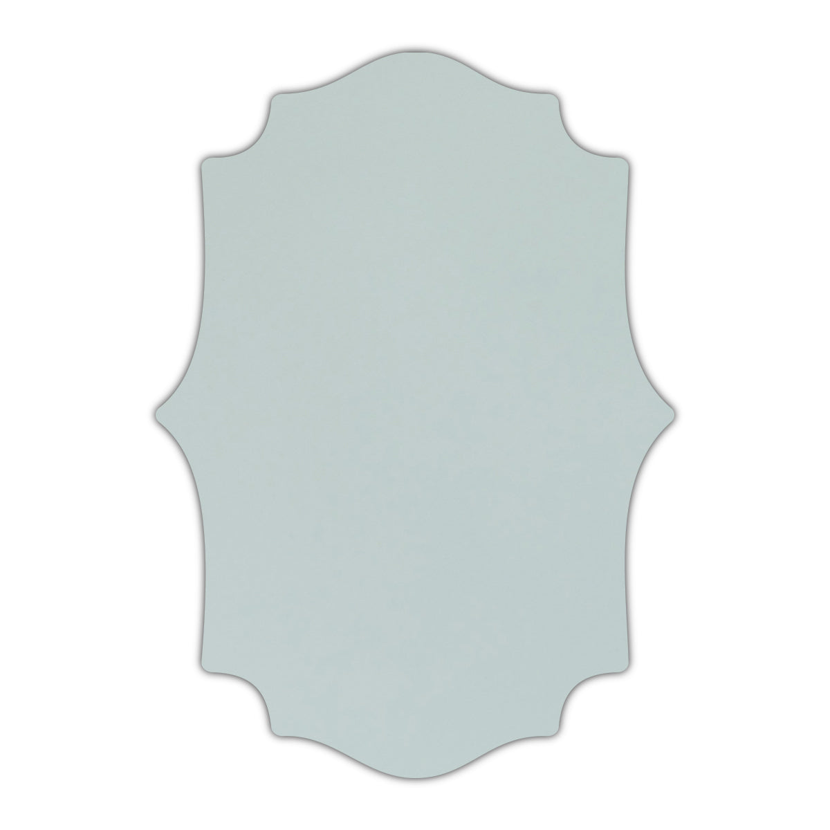 CMYK Print on Shimmer Aquamarine Cardstock | Shape P10 | 4.25" x 5.5"