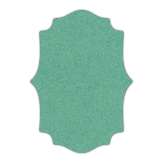 CMYK Print on Caribbean Blue Cardstock | Shape P10 | 11" x 14"